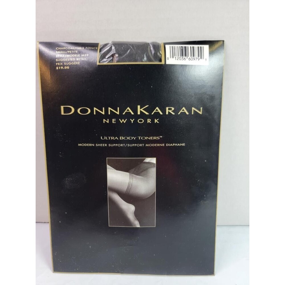 Donna Karan New York Ultra Body Toners Modern Sheer Support Tights Charcoal